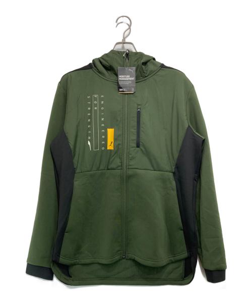 PUMA（プーマ）PUMA (プーマ) STRENGTH TRAIN ニットジャケット オリーブ サイズ:XL 未使用品の古着・服飾アイテム
