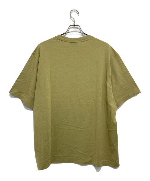 maison kitsune（メゾンキツネ）maison kitsune (メゾンキツネ) フォックスヘッド オーバーサイズTシャツ ベージュ サイズ:XL 未使用品の古着・服飾アイテム