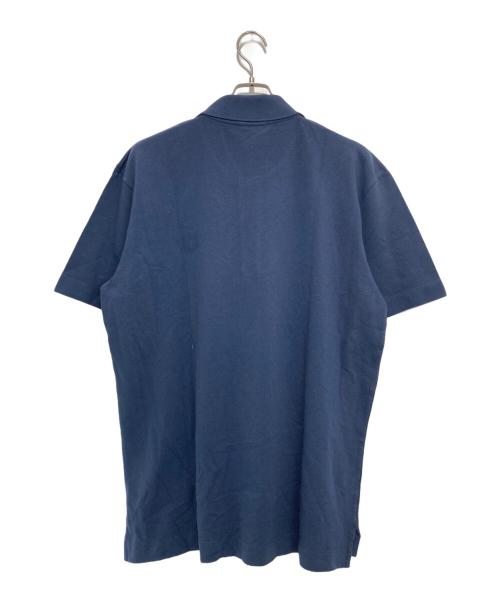 maison kitsune（メゾンキツネ）maison kitsune (メゾンキツネ) フォックスパッチポロシャツ ネイビー サイズ:XLの古着・服飾アイテム