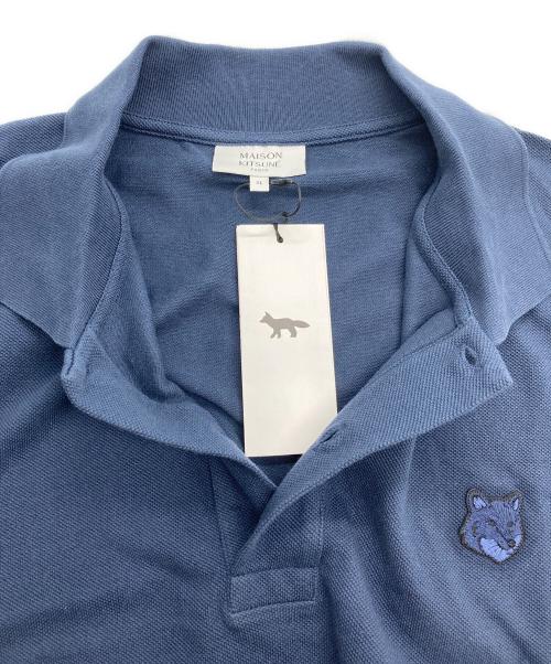 maison kitsune（メゾンキツネ）maison kitsune (メゾンキツネ) フォックスパッチポロシャツ ネイビー サイズ:XLの古着・服飾アイテム