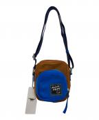 maison kitsuneメゾンキツネ）の古着「ナイロンショルダーバッグ」｜ブルー×ブラウン