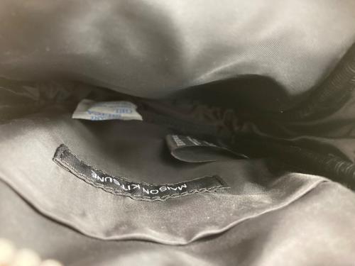 maison kitsune（メゾンキツネ）maison kitsune (メゾンキツネ) ナイロンショルダーバッグ ブルー×ブラウン 未使用品の古着・服飾アイテム