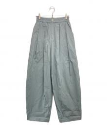 BABYLONE（バビロン）の古着「タックボリューム SITA テーパードパンツ」｜スカイブルー