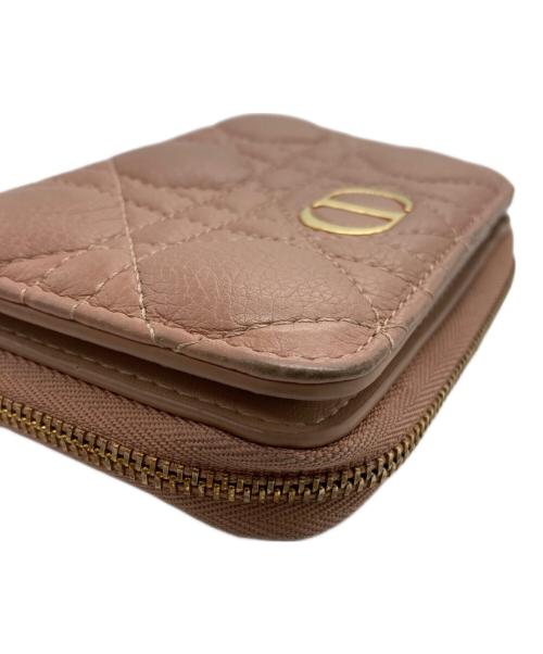 Christian Dior（クリスチャン ディオール）Christian Dior (クリスチャン ディオール) カナージュ Caro Scarlet /カロ スカーレットウォレット ピンクの古着・服飾アイテム