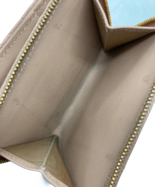 Christian Dior（クリスチャン ディオール）Christian Dior (クリスチャン ディオール) カナージュ Caro Scarlet /カロ スカーレットウォレット ピンクの古着・服飾アイテム