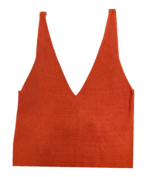 CFCL（シーエフシーエル）CFCL (シーエフシーエル) GATHERED CUPRO DRESS ギャザーキュプラドレス オレンジ サイズ:1の古着・服飾アイテム