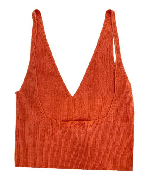 CFCL（シーエフシーエル）CFCL (シーエフシーエル) GATHERED CUPRO DRESS ギャザーキュプラドレス オレンジ サイズ:1の古着・服飾アイテム