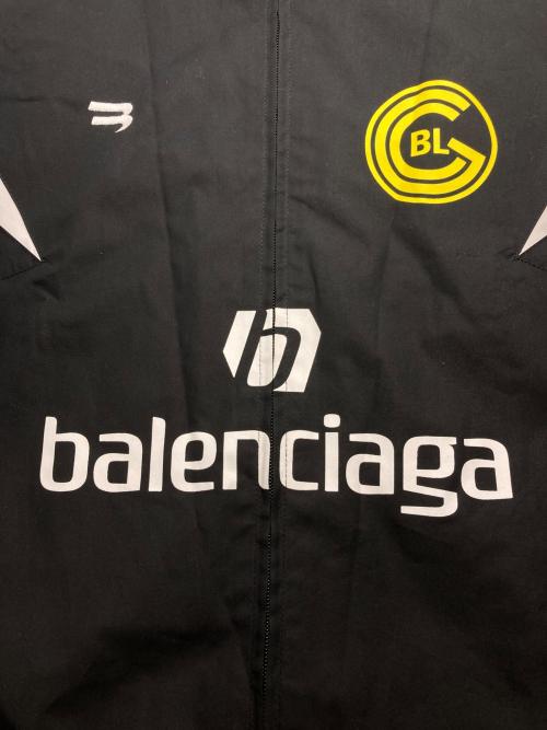 BALENCIAGA（バレンシアガ）BALENCIAGA (バレンシアガ) FOOTBALL NYLON WINDBREAKER ブラック サイズ:48の古着・服飾アイテム