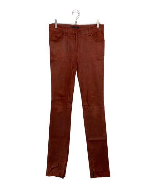 THE ROW（ザ ロウ）THE ROW (ザ ロウ) ラムレザーパンツ ブラウン サイズ:Sの古着・服飾アイテム