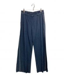 SOL（エスオーエル）の古着「ワイドパンツ」｜インディゴ