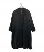 KANATAカナタ）の古着「ウールデザインコート」｜ブラック