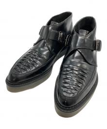 DIESEL（ディーゼル）の古着「DIESEL CREEP DEEPモンクストラップブーツ」｜ブラック