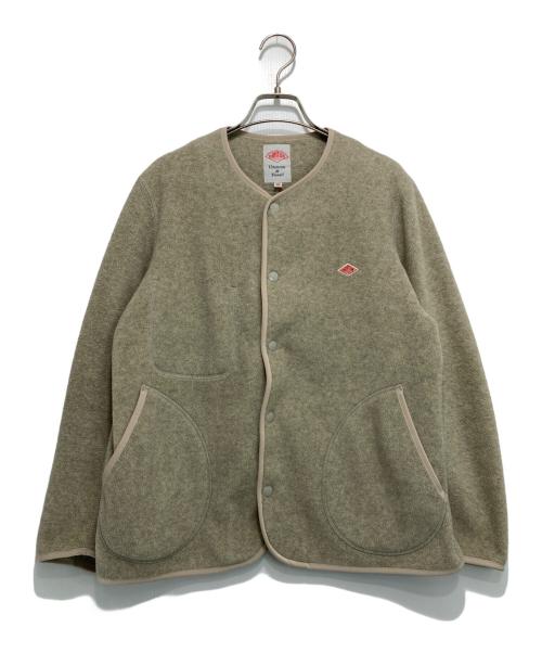 DANTON（ダントン）DANTON (ダントン) フリースカラーレスジャケット ベージュ サイズ:36の古着・服飾アイテム
