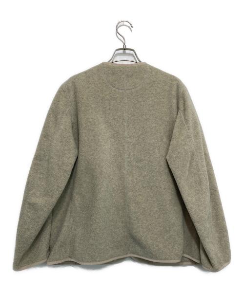 DANTON（ダントン）DANTON (ダントン) フリースカラーレスジャケット ベージュ サイズ:36の古着・服飾アイテム