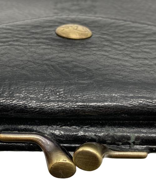 IL BISONTE（イル ビゾンテ）IL BISONTE (イル ビゾンテ) がま口財布 ブラックの古着・服飾アイテム