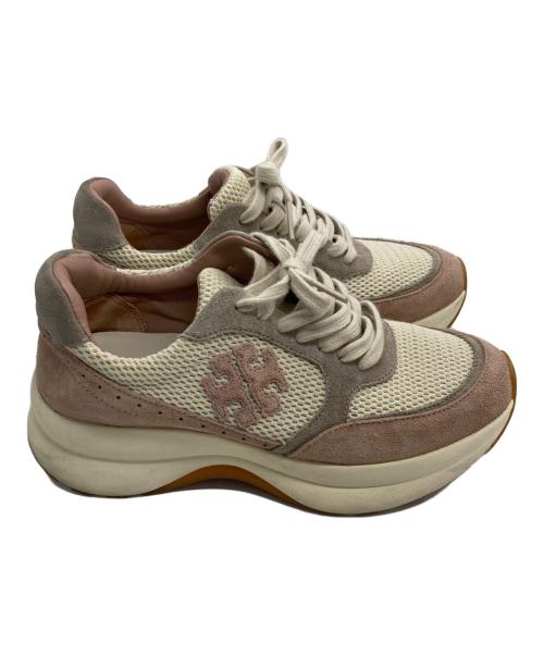 TORY BURCH（トリーバーチ）TORY BURCH (トリーバーチ) TRAINER キックトレーナー ローカットスニーカー ベージュ サイズ:6 1/2の古着・服飾アイテム