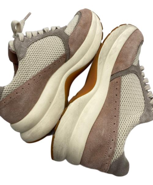 TORY BURCH（トリーバーチ）TORY BURCH (トリーバーチ) TRAINER キックトレーナー ローカットスニーカー ベージュ サイズ:6 1/2の古着・服飾アイテム