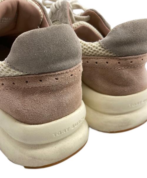 TORY BURCH（トリーバーチ）TORY BURCH (トリーバーチ) TRAINER キックトレーナー ローカットスニーカー ベージュ サイズ:6 1/2の古着・服飾アイテム