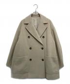 Leilianレリアン）の古着「ウールメルトンダブルジャケット」｜ベージュ
