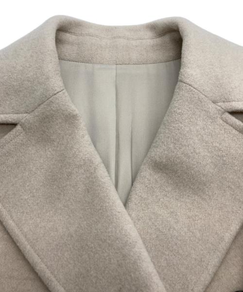 Leilian（レリアン）Leilian (レリアン) ウールメルトンダブルジャケット ベージュ サイズ:9の古着・服飾アイテム