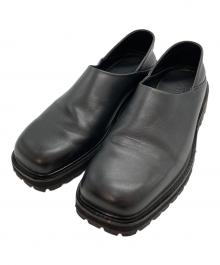 ZARA（ザラ）の古着「スクエアトゥスリッポン」｜ブラック