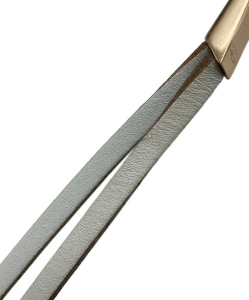 BOTTEGA VENETA（ボッテガベネタ）BOTTEGA VENETA (ボッテガベネタ) [OLD]インチレチャートショルダーバッグ スカイブルー×オレンジの古着・服飾アイテム