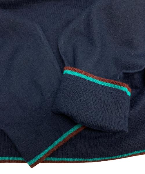 Salvatore Ferragamo（サルヴァトーレ フェラガモ）Salvatore Ferragamo (サルヴァトーレ フェラガモ) ウールニット ネイビー サイズ:XLの古着・服飾アイテム