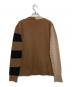 MARNI (マルニ) カシミヤブレンド ドッキング 切替 ニットカーディガン ベージュ×ブラウン サイズ:40：15000円