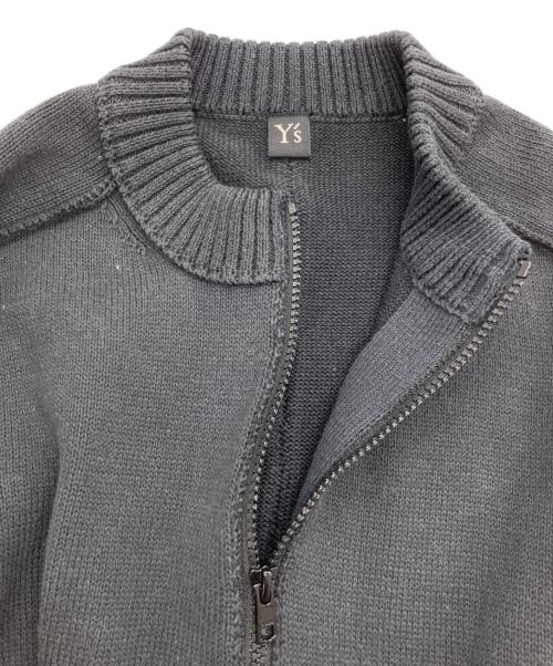 Y's（ワイズ）Y's (ワイズ) ジップロングカーディガン グレー サイズ:2の古着・服飾アイテム