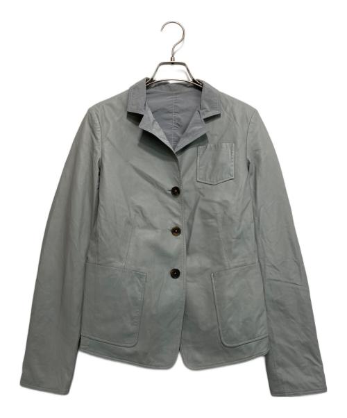 JIL SANDER（ジルサンダー）JIL SANDER (ジルサンダー) レザーリバーシブルジャケット グレー サイズ:34の古着・服飾アイテム
