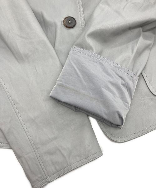 JIL SANDER（ジルサンダー）JIL SANDER (ジルサンダー) レザーリバーシブルジャケット グレー サイズ:34の古着・服飾アイテム