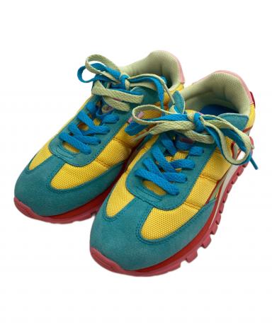 THE JOGGER MARC JACOBS スニーカー 36 黒/ピンク/黄 中古・古着通販】MARC JACOBS (マークジェイコブズ) THE JOGGER
