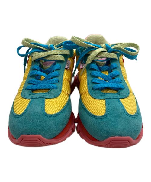 MARC JACOBS（マークジェイコブズ）MARC JACOBS (マークジェイコブズ) THE JOGGER ローカットスニーカー ブルー×イエロー サイズ:36の古着・服飾アイテム