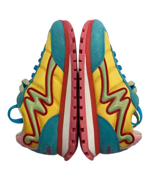 MARC JACOBS（マークジェイコブズ）MARC JACOBS (マークジェイコブズ) THE JOGGER ローカットスニーカー ブルー×イエロー サイズ:36の古着・服飾アイテム