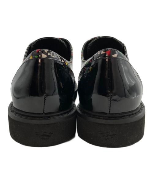 EMPORIO ARMANI（エンポリオアルマーニ）EMPORIO ARMANI (エンポリオアルマーニ) エナメルスリッポン ブラック サイズ:37の古着・服飾アイテム