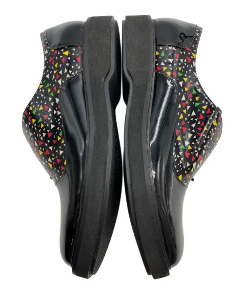 EMPORIO ARMANI（エンポリオアルマーニ）EMPORIO ARMANI (エンポリオアルマーニ) エナメルスリッポン ブラック サイズ:37の古着・服飾アイテム