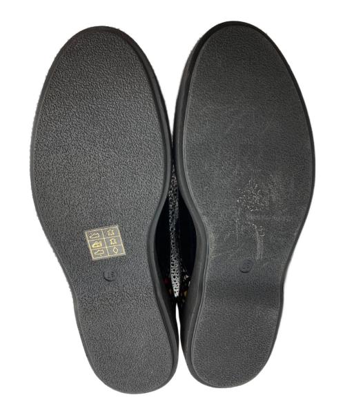 EMPORIO ARMANI（エンポリオアルマーニ）EMPORIO ARMANI (エンポリオアルマーニ) エナメルスリッポン ブラック サイズ:37の古着・服飾アイテム