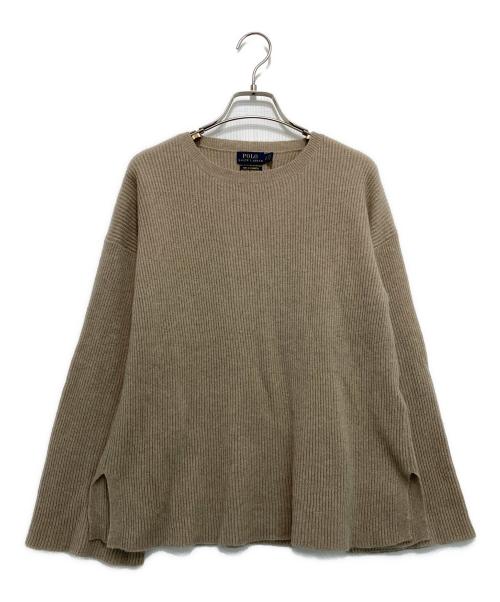 POLO RALPH LAUREN（ポロ・ラルフローレン）POLO RALPH LAUREN (ポロ・ラルフローレン) カシミヤフレアスリーブニット ベージュ サイズ:Sの古着・服飾アイテム