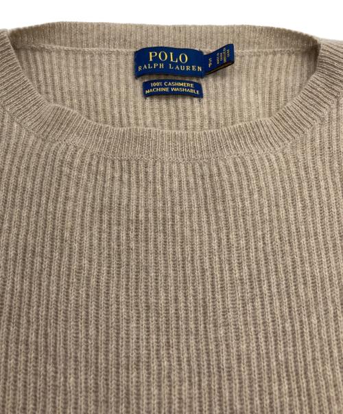 POLO RALPH LAUREN（ポロ・ラルフローレン）POLO RALPH LAUREN (ポロ・ラルフローレン) カシミヤフレアスリーブニット ベージュ サイズ:Sの古着・服飾アイテム
