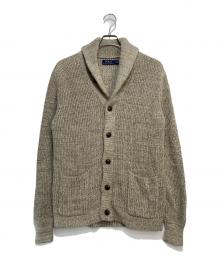 POLO RALPH LAUREN（ポロ・ラルフローレン）の古着「ショールカラーカーディガン」｜ベージュ
