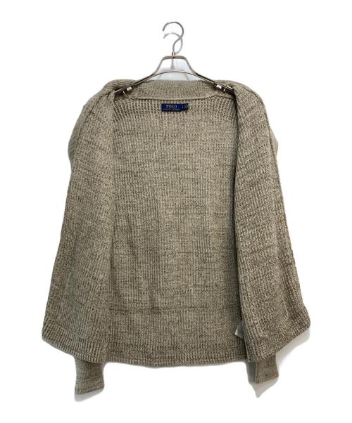 POLO RALPH LAUREN（ポロ・ラルフローレン）POLO RALPH LAUREN (ポロ・ラルフローレン) ショールカラーカーディガン ベージュ サイズ:Sの古着・服飾アイテム