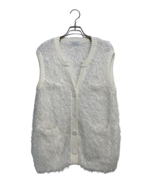 La TOTALITE（ラ ト―タリテ）La TOTALITE (ラ ト―タリテ) フェザーベスト ホワイト サイズ:FREEの古着・服飾アイテム