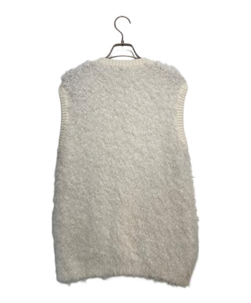 La TOTALITE（ラ ト―タリテ）La TOTALITE (ラ ト―タリテ) フェザーベスト ホワイト サイズ:FREEの古着・服飾アイテム