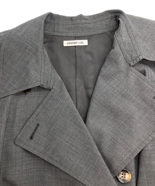 EVERYDAY I LIKE.（エヴリデイ アイ ライク）EVERYDAY I LIKE. (エヴリデイ アイ ライク) トレンチコート グレー サイズ:FREEの古着・服飾アイテム