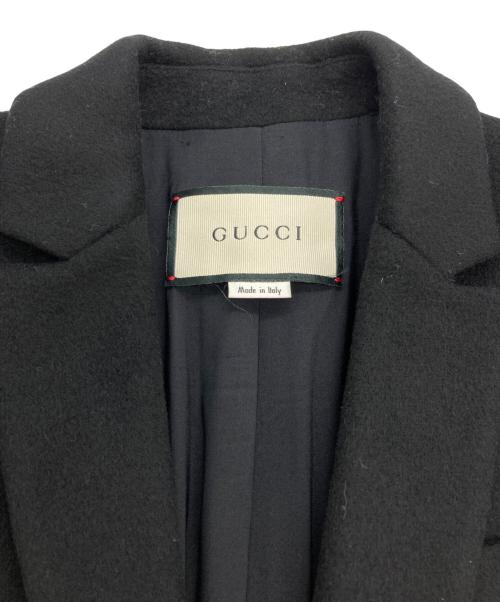 GUCCI（グッチ）GUCCI (グッチ) シングルブレストコート ブラック サイズ:IT40の古着・服飾アイテム