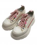 ALEXANDER McQUEENアレキサンダーマックイーン）の古着「TREAD SLICK ローカットスニーカー」｜ホワイト