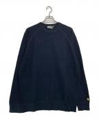 Carhartt WIPカーハート ワークインプログレス）の古着「CHASE KNIT SWEATER」｜ネイビー
