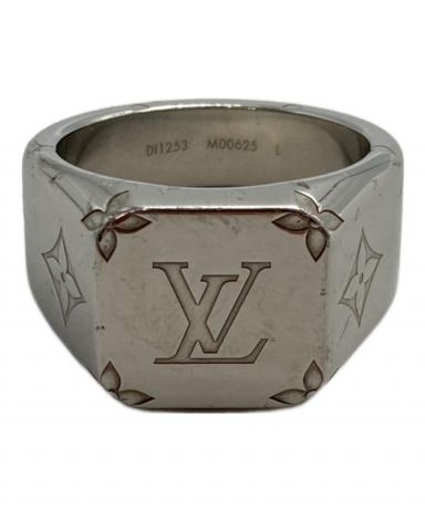 【未使用保管品】ヴィトン　シグネット　LV モノグラム　リンク LOUIS VUITTONルイ・ヴィトン シグネットリング モノグラム Mサイズ