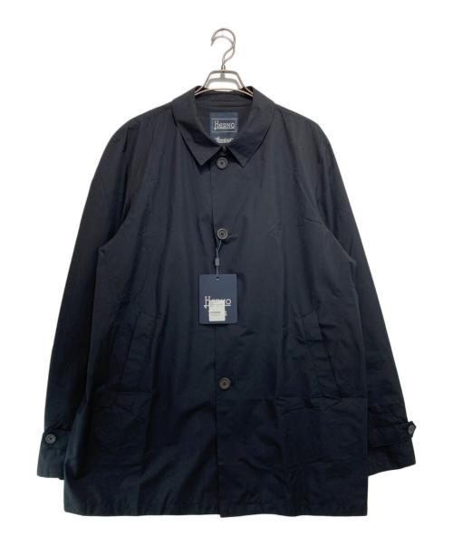 HERNO（ヘルノ）HERNO (ヘルノ) ゴアテックスステンカラーコート ネイビー サイズ:62の古着・服飾アイテム