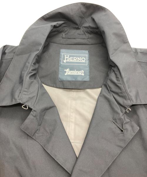 HERNO（ヘルノ）HERNO (ヘルノ) ゴアテックスステンカラーコート ネイビー サイズ:62の古着・服飾アイテム